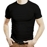 T-Shirt Rundkragen schwarz